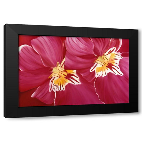 Folriade II Black Modern Wood Framed Art Print with Double Matting by Poelstra-Holzhaus, Yvonne