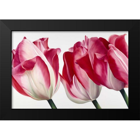 Floriade V Black Modern Wood Framed Art Print by Poelstra-Holzhaus, Yvonne