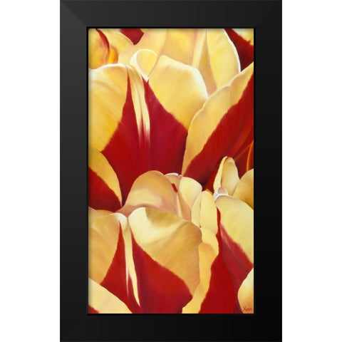 Arti Tulip II Black Modern Wood Framed Art Print by Poelstra-Holzhaus, Yvonne