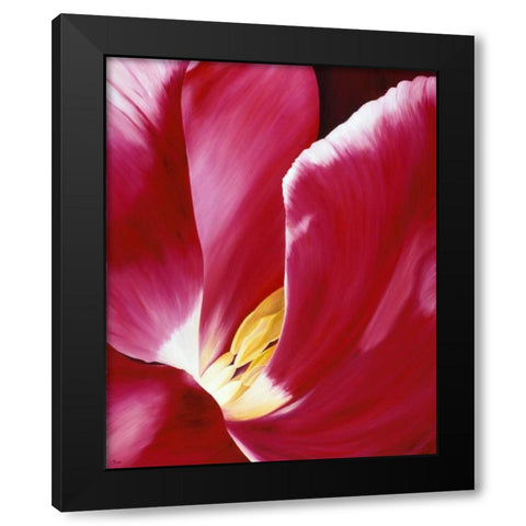 Look closer Black Modern Wood Framed Art Print by Poelstra-Holzhaus, Yvonne