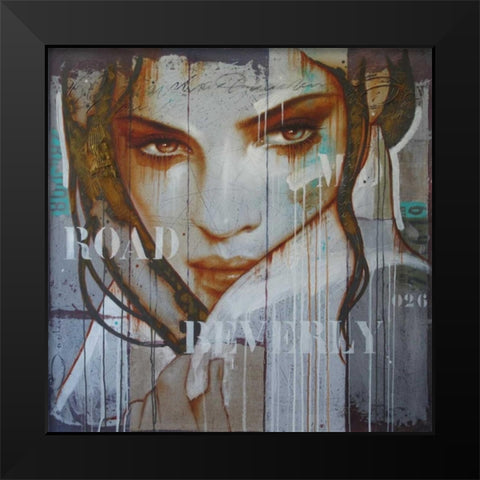 Leaving Beverly rd Black Modern Wood Framed Art Print by Jochem, Hans