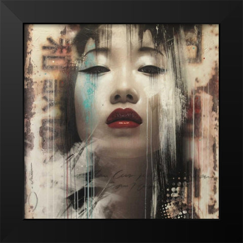 Isamu Black Modern Wood Framed Art Print by Jochem, Hans