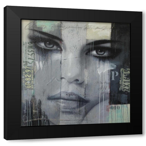 Meeting 5th Ave Black Modern Wood Framed Art Print by Jochem, Hans