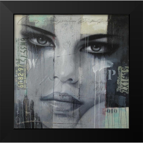 Meeting 5th Ave Black Modern Wood Framed Art Print by Jochem, Hans