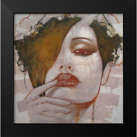 Ill keep it in mind Black Modern Wood Framed Art Print by Jochem, Hans