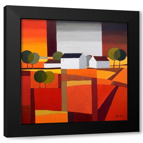 Hamlet III Black Modern Wood Framed Art Print by Paus, Hans