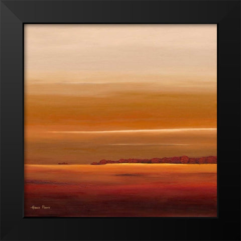 Sundown III Black Modern Wood Framed Art Print by Paus, Hans