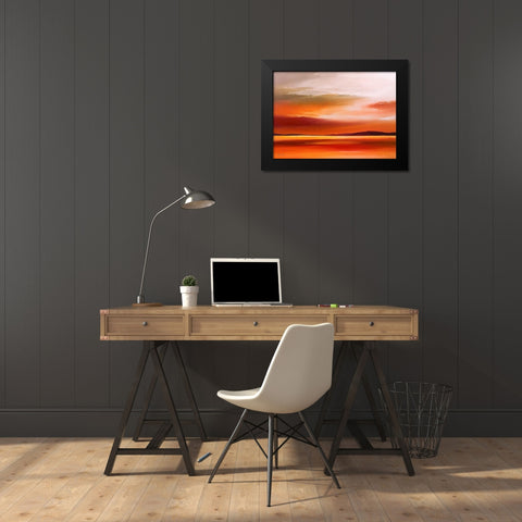 Evening Sky IV Black Modern Wood Framed Art Print by Paus, Hans