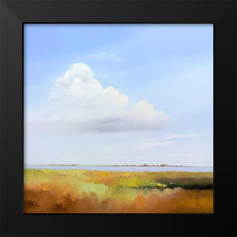 Lowlands III Black Modern Wood Framed Art Print by Paus, Hans