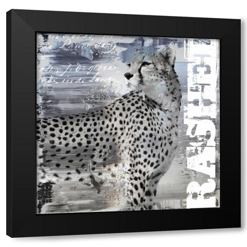 Rashed II Black Modern Wood Framed Art Print with Double Matting by Baker, Micha