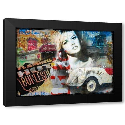 Brigite Black Modern Wood Framed Art Print by Baker, Micha