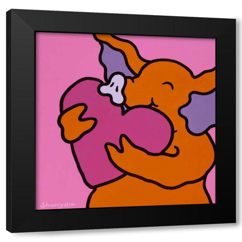 Ill give you my heart Black Modern Wood Framed Art Print with Double Matting by Shunyam, van Steveninck