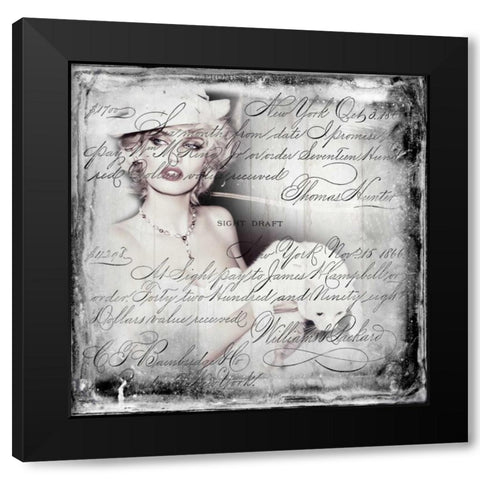 Promis Black Modern Wood Framed Art Print by Baker, Micha