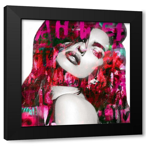 Emotion Black Modern Wood Framed Art Print by Baker, Micha