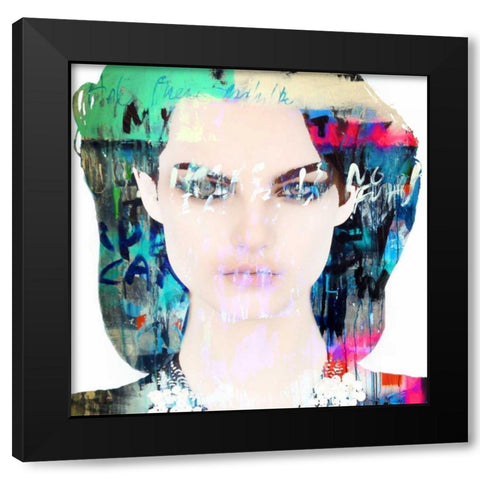 Dignity Black Modern Wood Framed Art Print by Baker, Micha