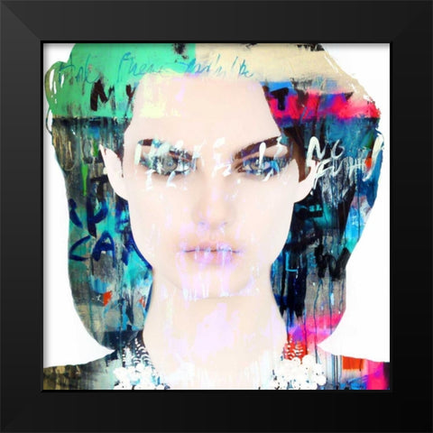 Dignity Black Modern Wood Framed Art Print by Baker, Micha