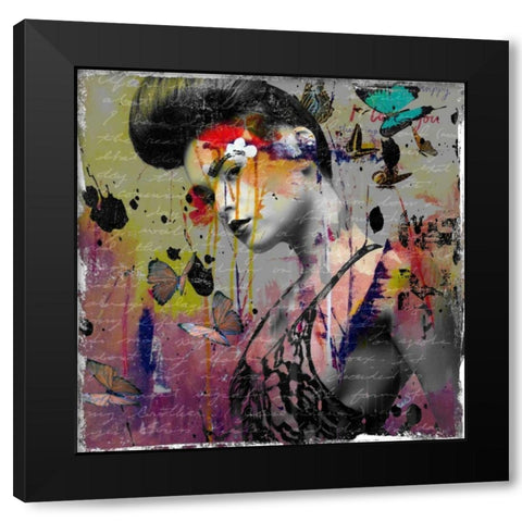 Wait forâ€¦. Black Modern Wood Framed Art Print by Baker, Micha