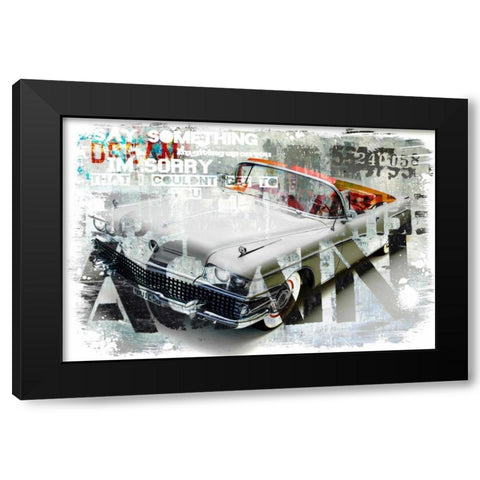 Driving home I Black Modern Wood Framed Art Print with Double Matting by Baker, Micha