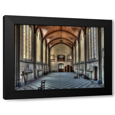 Salve Mater Black Modern Wood Framed Art Print by Sneeuw, Ivo
