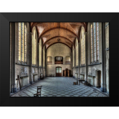 Salve Mater Black Modern Wood Framed Art Print by Sneeuw, Ivo