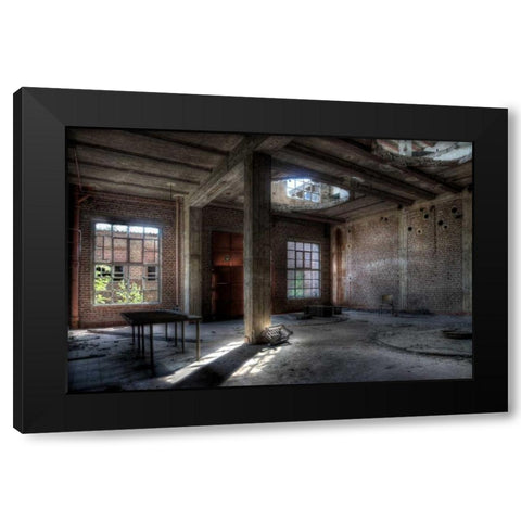 Fylenbosch Black Modern Wood Framed Art Print with Double Matting by Sneeuw, Ivo