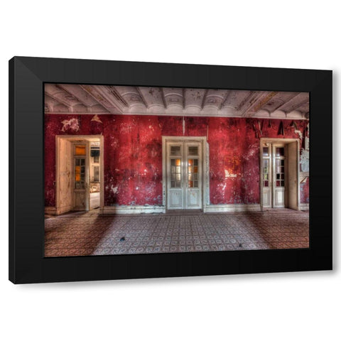 Hotel Rouge II Black Modern Wood Framed Art Print by Sneeuw, Ivo