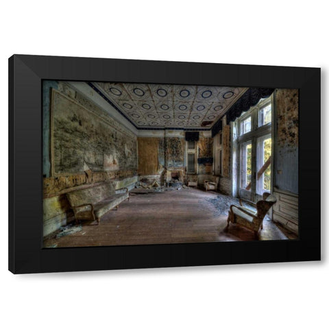 Hotel Rouge III Black Modern Wood Framed Art Print by Sneeuw, Ivo