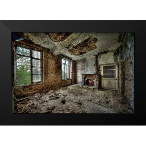 Chateau de vivre II Black Modern Wood Framed Art Print by Sneeuw, Ivo