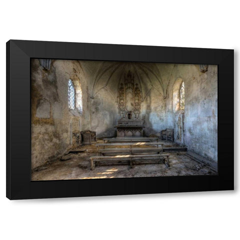 Chapel de la Meuse III Black Modern Wood Framed Art Print with Double Matting by Sneeuw, Ivo