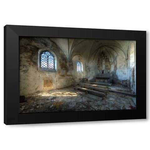 Chapel de la Meuse VI Black Modern Wood Framed Art Print by Sneeuw, Ivo