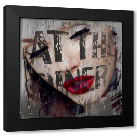Regrets I Black Modern Wood Framed Art Print by Baker, Micha