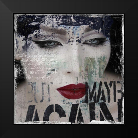 Regrets II Black Modern Wood Framed Art Print by Baker, Micha