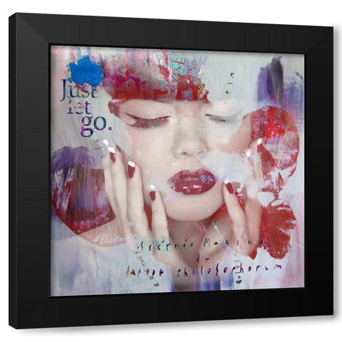 Disbelief Black Modern Wood Framed Art Print with Double Matting by Baker, Micha