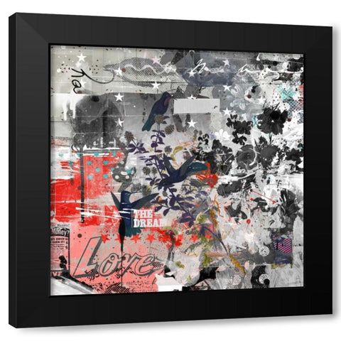 Love the dream Black Modern Wood Framed Art Print by Albers, Teis