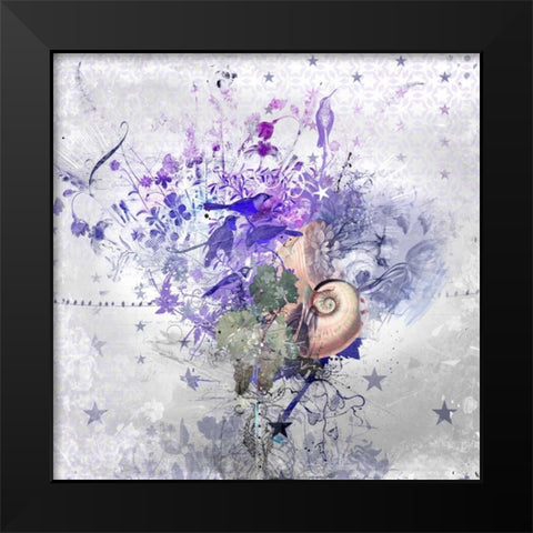 Communication Black Modern Wood Framed Art Print by Albers, Teis