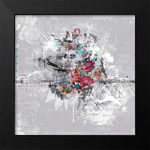 Highway Dust Black Modern Wood Framed Art Print by Albers, Teis