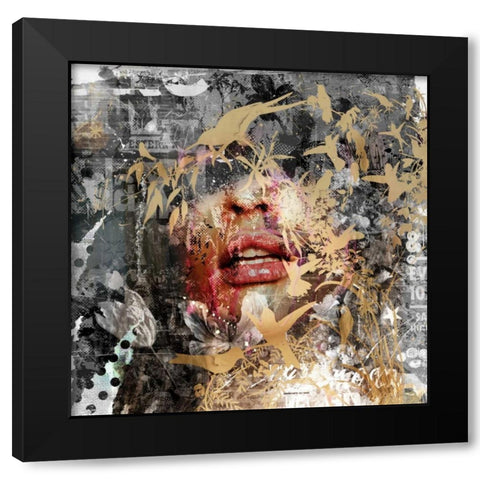 Give me some more Black Modern Wood Framed Art Print with Double Matting by Albers, Teis