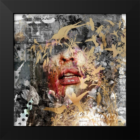 Give me some more Black Modern Wood Framed Art Print by Albers, Teis