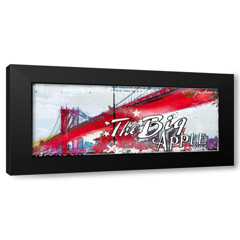 the Big Apple Black Modern Wood Framed Art Print by Albers, Teis