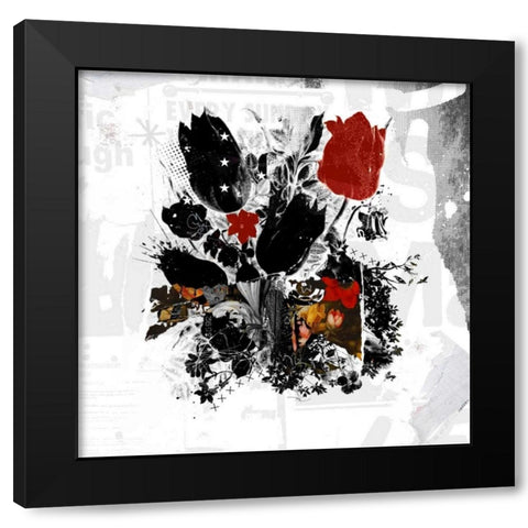 Ensemble Black Modern Wood Framed Art Print with Double Matting by Albers, Teis