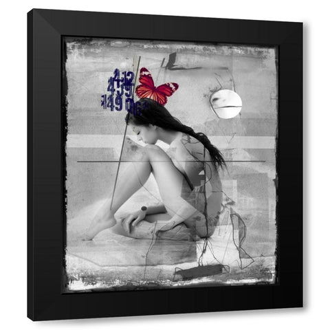 Beauty nude III Black Modern Wood Framed Art Print by Baker, Micha