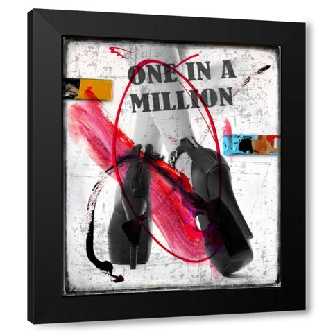 Heels and Legs III Black Modern Wood Framed Art Print by Baker, Micha