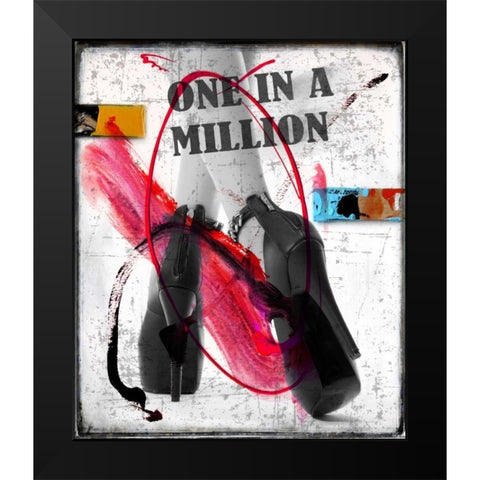 Heels and Legs III Black Modern Wood Framed Art Print by Baker, Micha