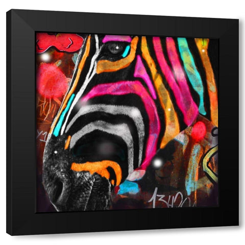 Unizebra Black Modern Wood Framed Art Print with Double Matting by de Haas, Mascha