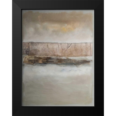 Land of Abstract III Black Modern Wood Framed Art Print by Simonis, Julia