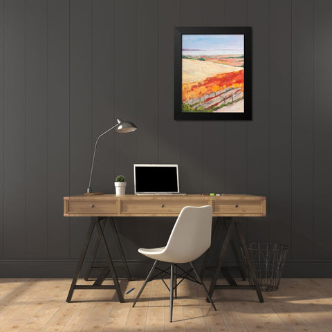 Lovely landscape I Black Modern Wood Framed Art Print by Vierhout, Pieter