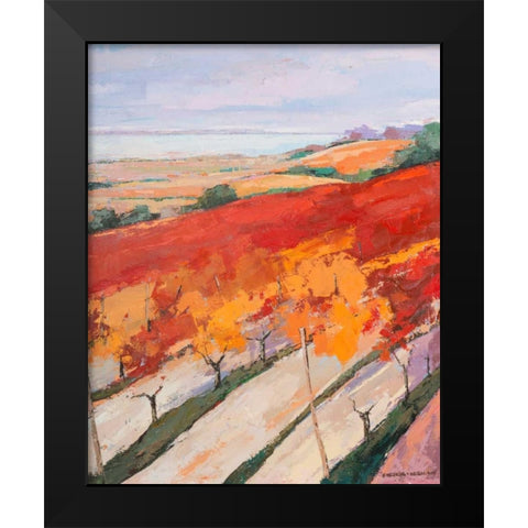 Lovely landscape I Black Modern Wood Framed Art Print by Vierhout, Pieter