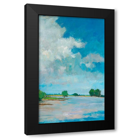 Lakeview I Black Modern Wood Framed Art Print by Vierhout, Pieter