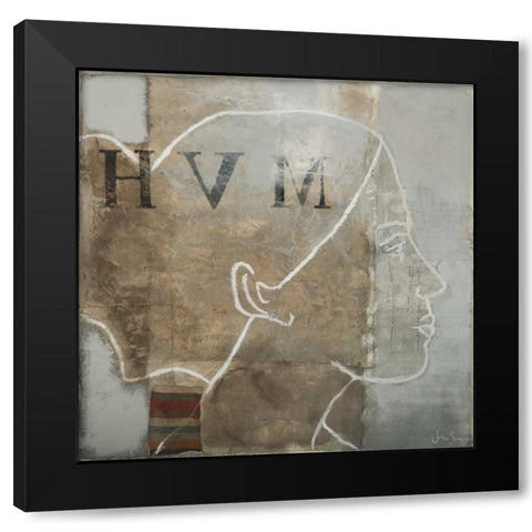 Massive Black Modern Wood Framed Art Print by Simonis, Julia