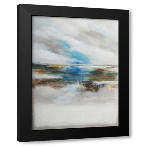 Never ending I Black Modern Wood Framed Art Print by Simonis, Julia